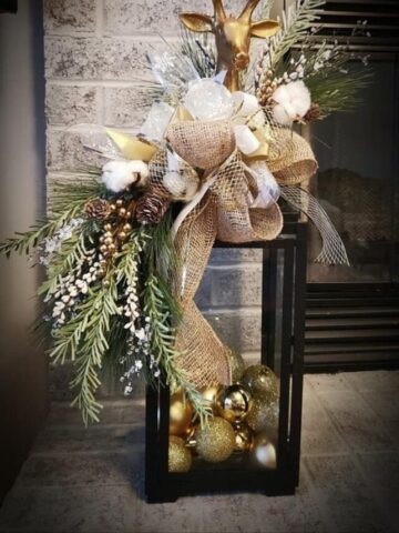Pretty Christmas Lantern Ideas; Lanterns are just about the most beautiful Christmas decorations you can think of and here are 25 more festive ideas for creating your own.