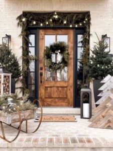 Farmhouse Christmas Front Porch Decor Ideas 29