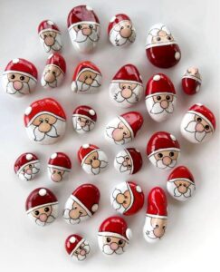 Cute Christmas Rock Painting Ideas; Here are 30 cute Christmas rock painting ideas that you can use to decorate your home this holiday season.