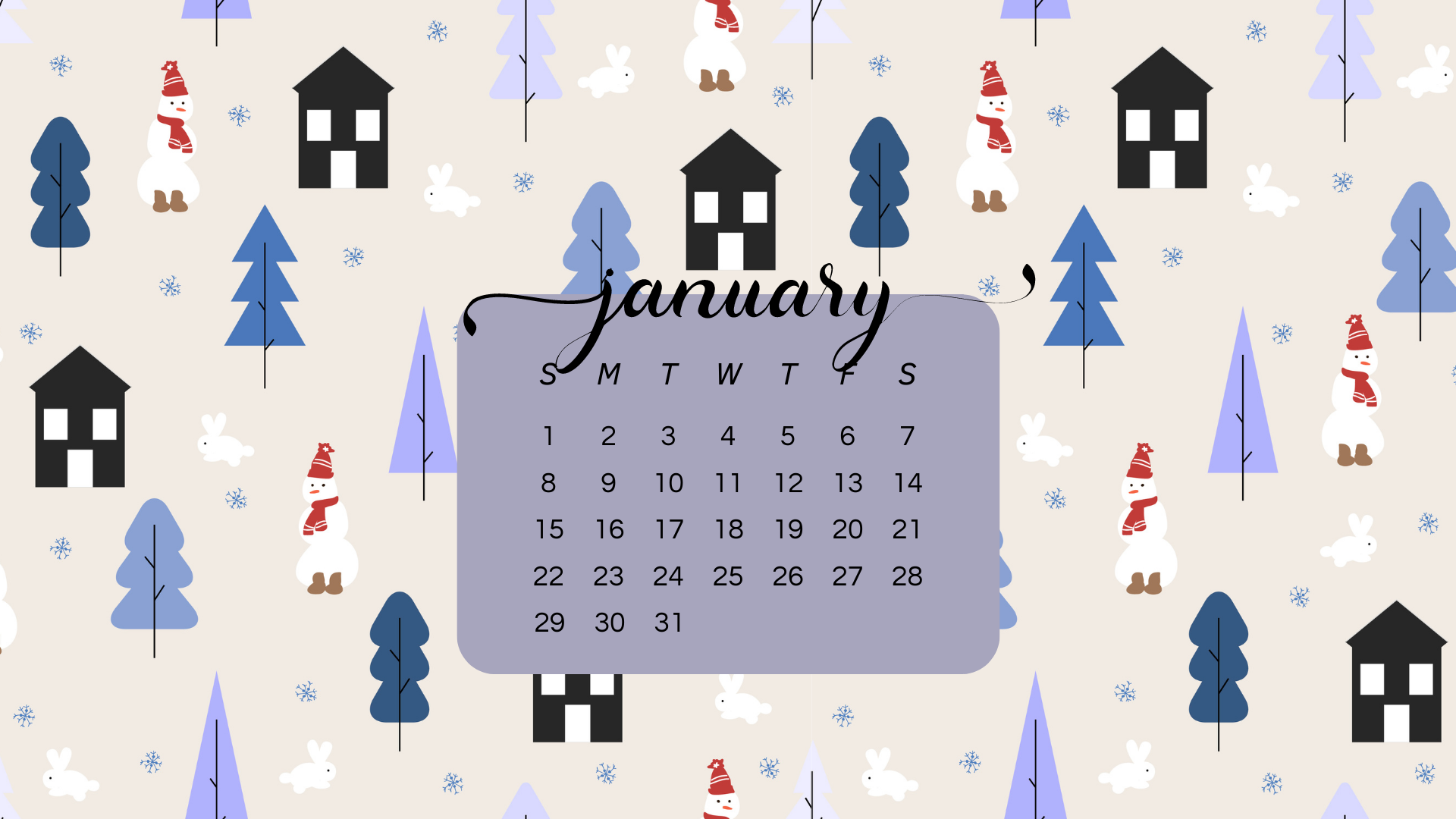 Free January 2023 Desktop Calendar Backgrounds (Easy Download)