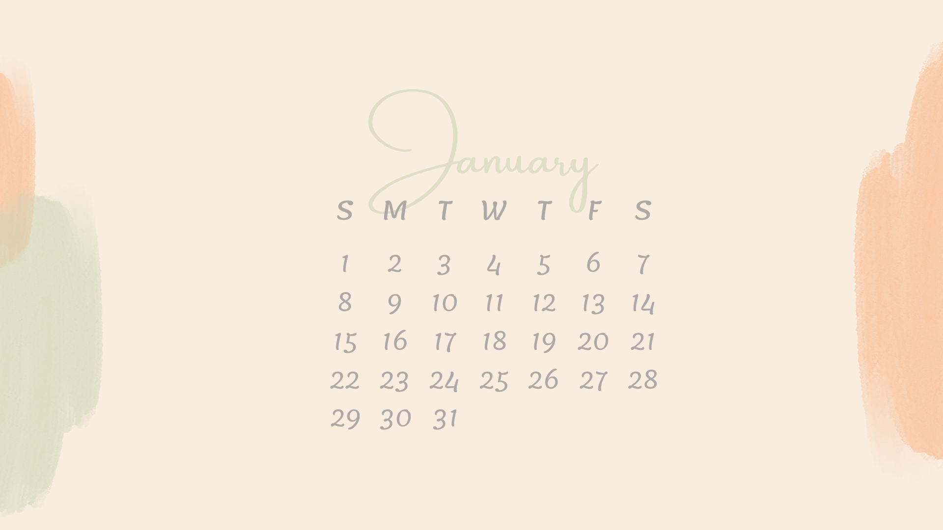 FREE JANUARY 2023 Desktop Calendar Backgrounds (EASY DOWNLOAD)