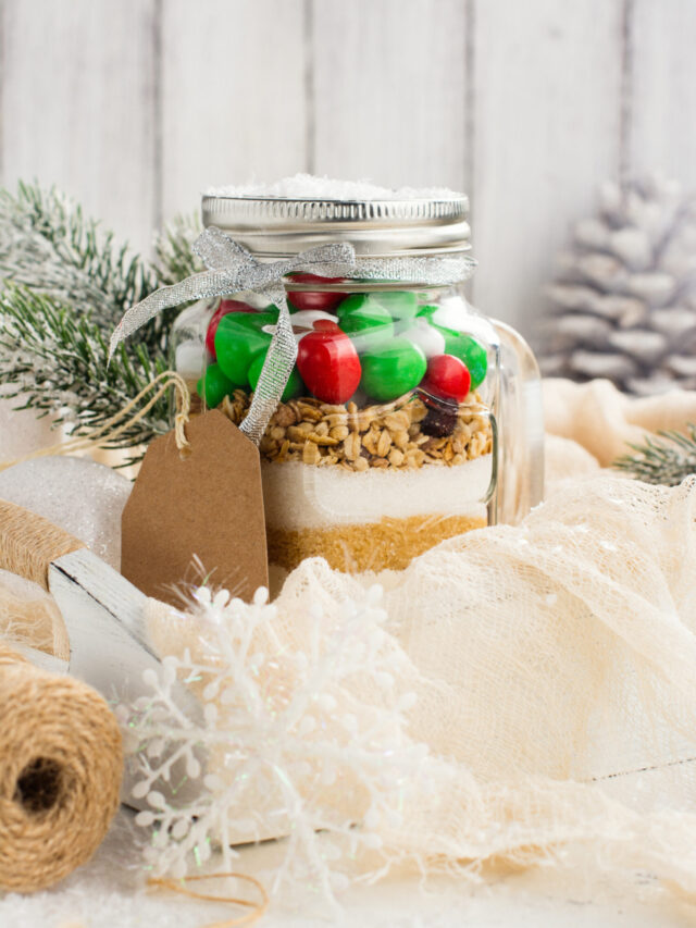 Homemade Gift Cookie Mix in a Jar