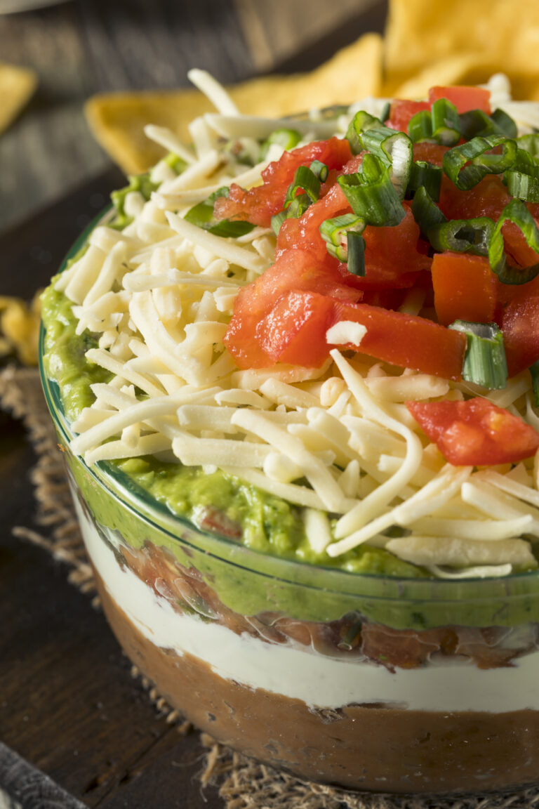 7 Layered Mexican Dip Appetizer Nikki's Plate