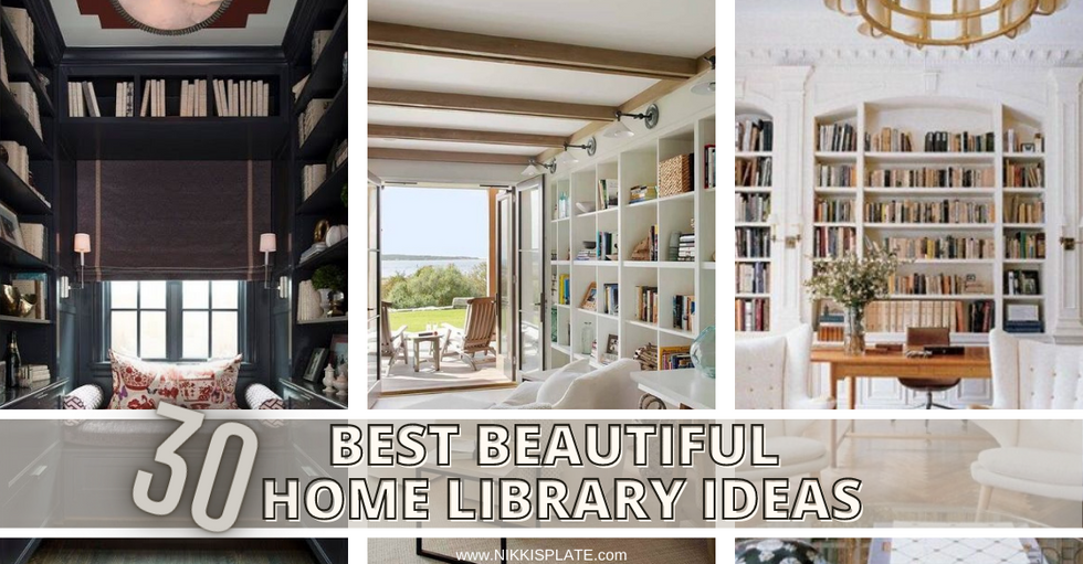 Beautiful Home Library Ideas; If you want to start your own home library, these 30 examples of bookshelves and display shelves will give you plenty of inspiration.