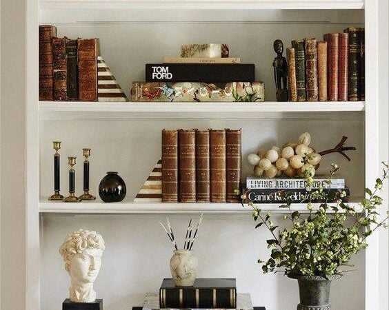 Beautiful Shelf Styling Ideas; If you want to spice up your bookshelves or display cases, these 30 photos will surely spark some decorating inspiration!