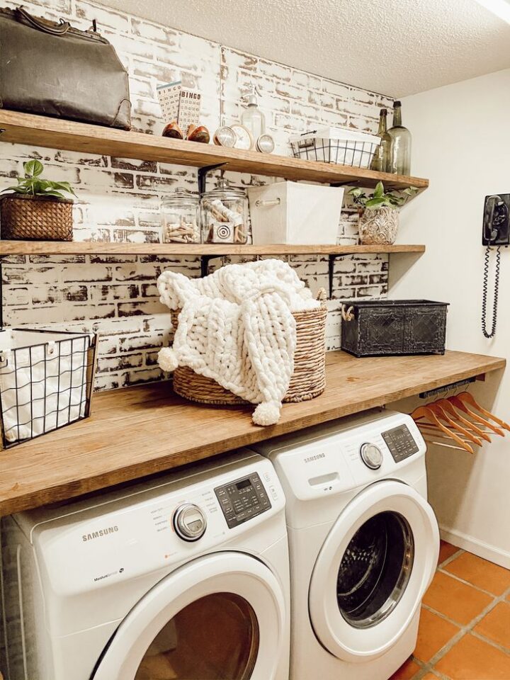 70 Beautiful Farmhouse Laundry Room Ideas Nikki's Plate