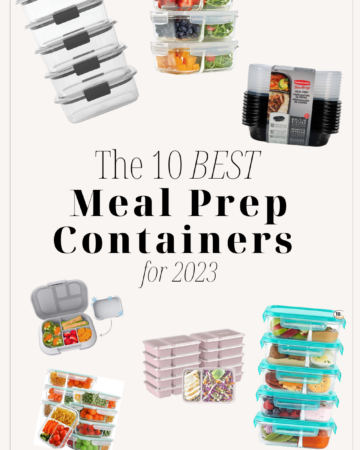 BEST Meal Prep Containers; Do you have healthy eating goals this year? These top-rated meal prep containers will help you stay on track and eat healthy this year!