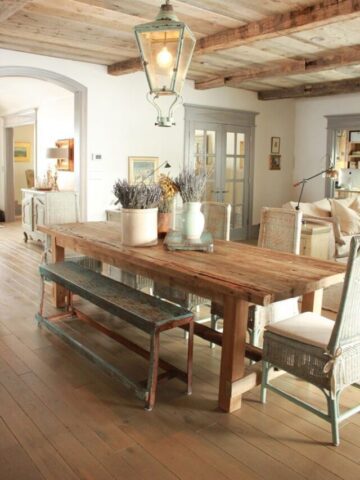Design a Beautiful Dining Room Around a Farmhouse Table 7