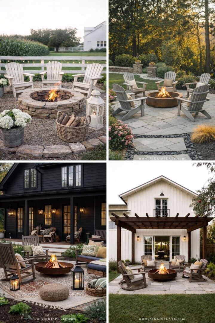 30 Rustic Fire Pit Ideas for a Cozy Backyard (DIY + Budget Friendly)