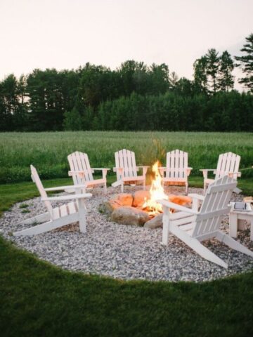 rustic fire pit ideas 22