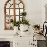 Farmhouse Mirror Ideas; Add a touch of rustic charm to any space with this round up of 45 farmhouse mirror ideas for the home.