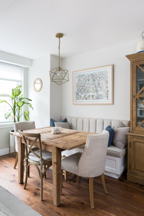 A breakfast nook is an inviting area in your kitchen that you and your family could enjoy a good breakfast, or have peaceful meal