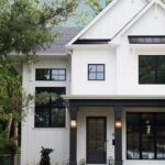 Modern Farmhouse exterior design blends the modern lines of a contemporary home with the warmth and rustic charm of an old-fashioned farmhouse. Here is everything you need to know!