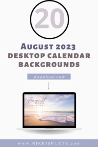 August 2023 desktop calendar backgrounds;  Here are your free August backgrounds for computers and laptops. Tech freebies for this month!