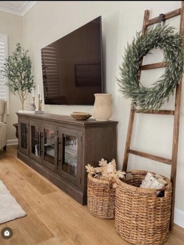 farmhouse TV stand ideas;