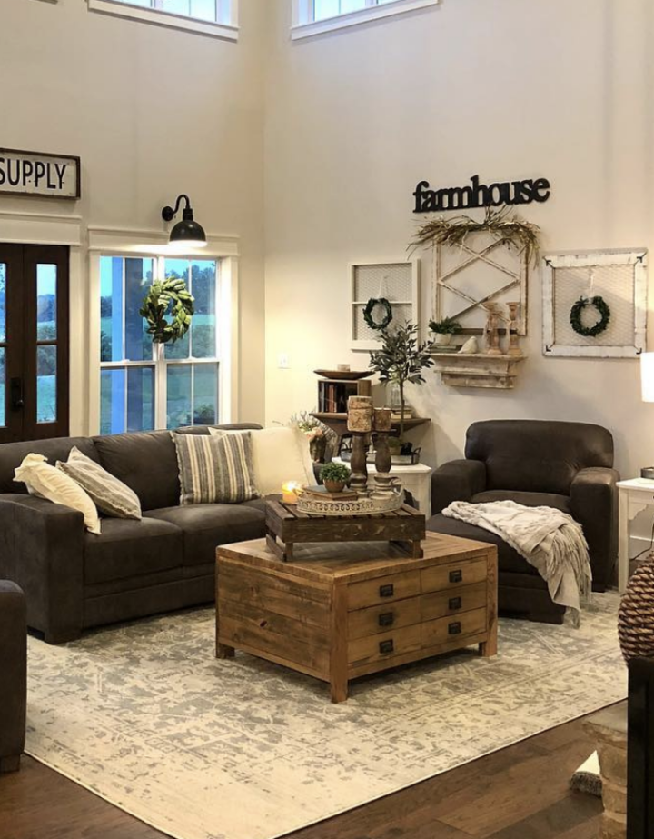 How to Decorate a Coffee Table Farmhouse Style - Nikki's Plate