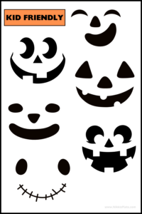 25 FREE Creepy Jack o'lantern Faces Printable Stencils - NP