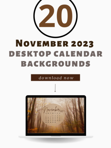 November 2023 desktop calendar backgrounds; Here are your free November backgrounds for computers and laptops. Tech freebies for this month!