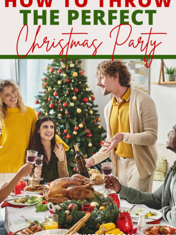 How to Throw the Perfect Christmas Party; Discover how to throw the ultimate Christmas party with my comprehensive guide. Learn how to select your guest list, pick a theme, decorate your venue, plan your menu, and engage your guests with fun activities. Make this holiday season unforgettable with these straightforward and creative tips.