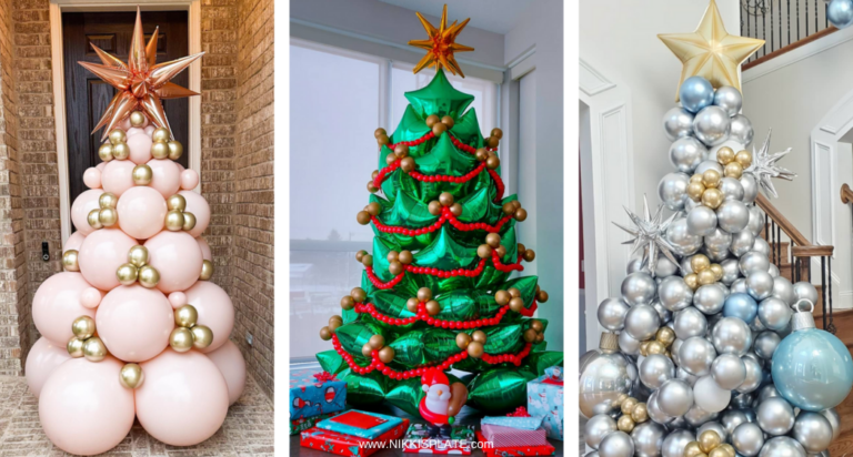 25 DIY Balloon Christmas Tree Ideas - Nikki's Plate