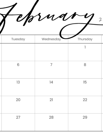 Looking for a free printable February 2024 calendar? Stay organized and plan your month with ease using my downloadable month February cute calendars. Sunday start blank February calendars! Use as work or school calendars.