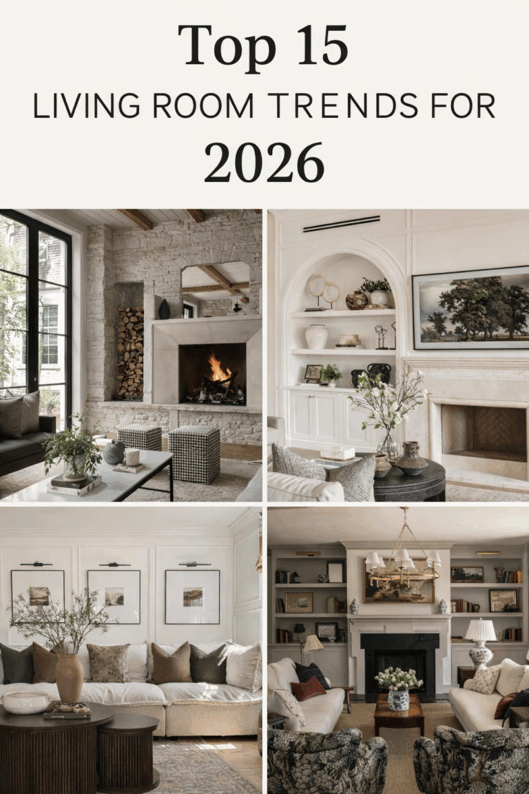 Top 15 Living Room Trends for 2026 Designers are Loving