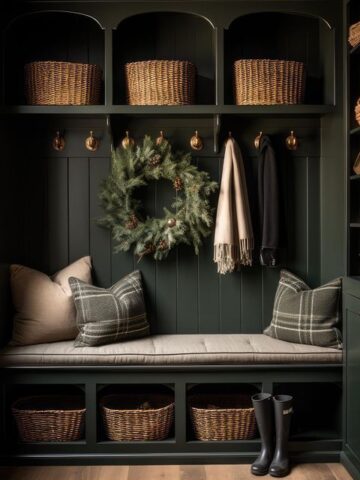 Discover the emerging trend of dark green mudrooms in this blog post. Explore the blend of sophistication and practicality dark green brings, and find inspiration for your own mudroom makeover!