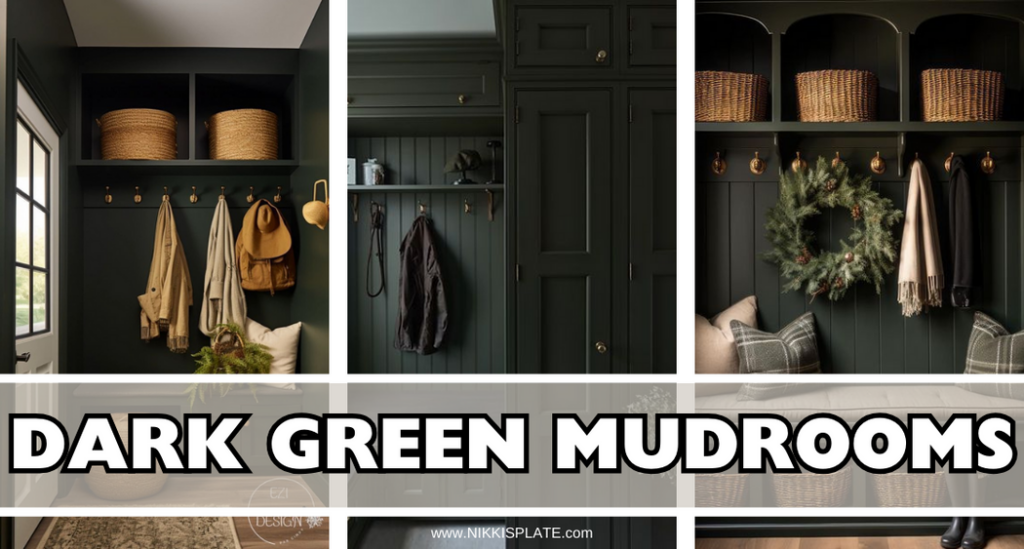 20 Dark Green Mudrooms for a Moody Vibe Nikki's Plate