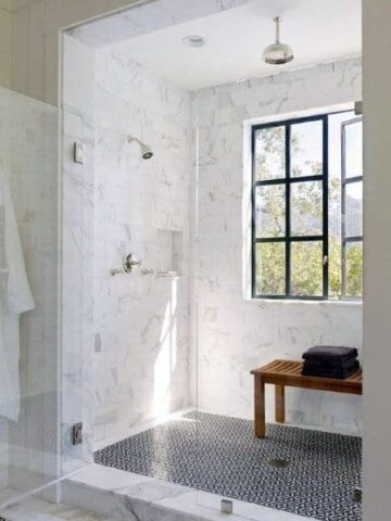 Discover 25 window in shower ideas to brighten your bathroom and transform it into a stunning sanctuary. Get inspired, unleash your creativity, and start your bathroom makeover here!