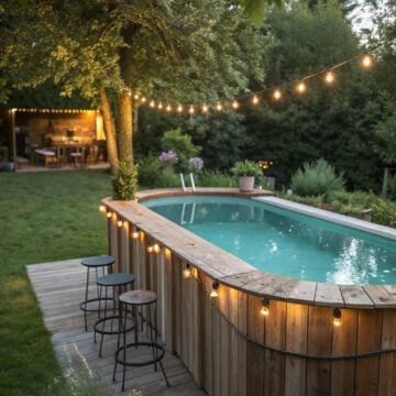 Looking to upgrade your backyard this summer? ☀️ These 25 genius above ground pool bar ideas will completely transform your space into a resort-style retreat! From built-in deck bars and swim-up seating to cozy string lights and tiki umbrella vibes, these creative designs make entertaining effortless. Click through for all 25 inspiring above ground pool bar ideas and start planning your dream backyard oasis today!