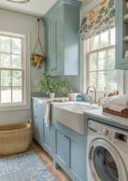 15 Pretty Light Blue Laundry Room Ideas - Nikki's Plate