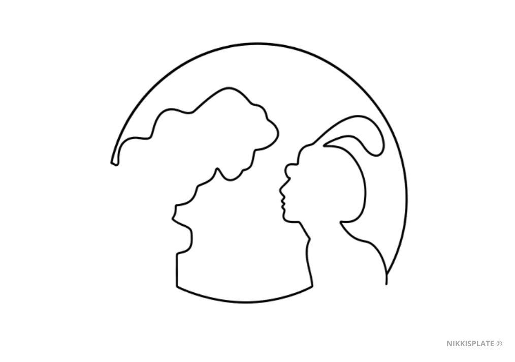Printable Aladdin pumpkin carving stencil featuring a bold character silhouette.