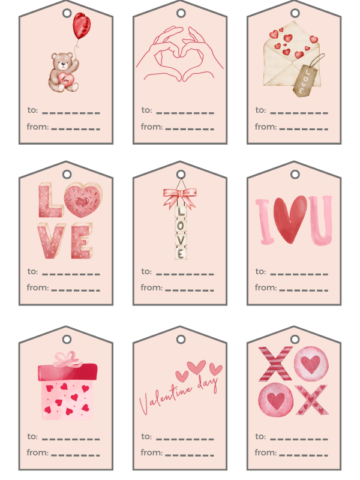 Add a sweet touch to your Valentine's gifts with our collection of 36 free pink Valentine's Day printable gift tags. Perfect for personalizing presents for your loved ones, download and print these charming tags to make your gifts extra special this year!