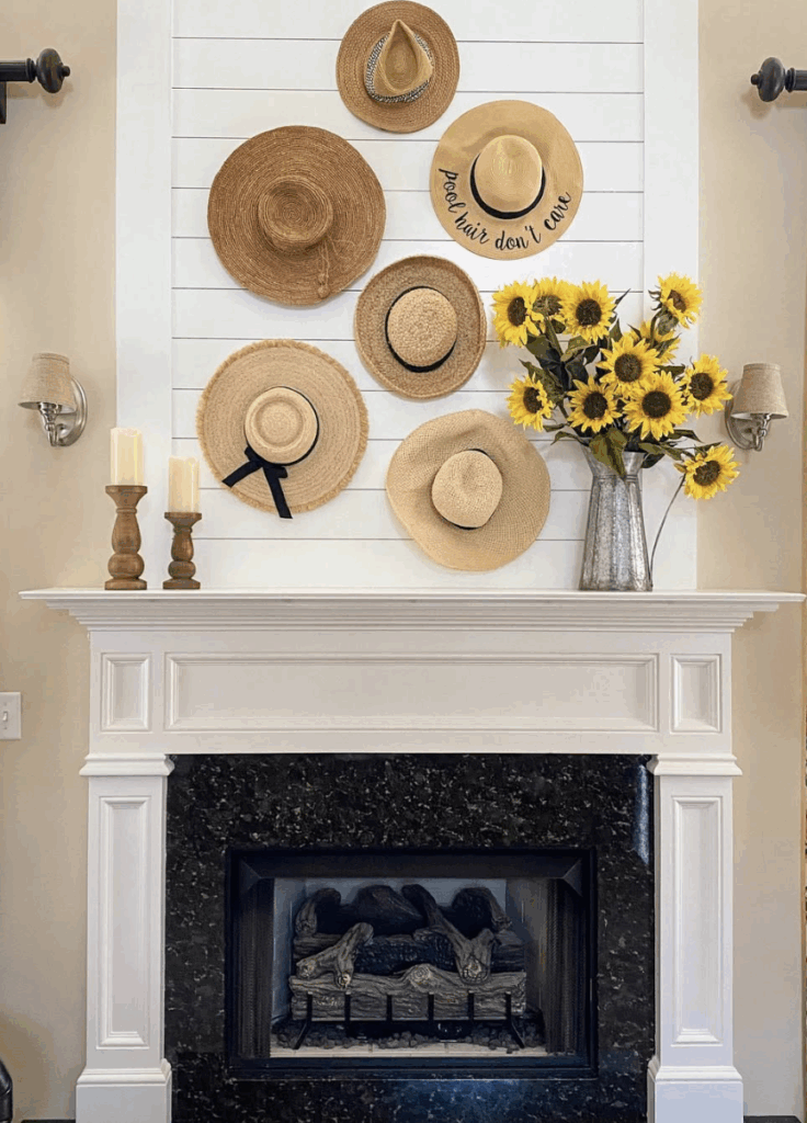 30 Summer Mantel Decor Ideas to Brighten Your Living Room