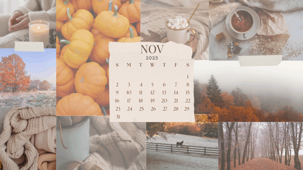 30 Free November 2025 Desktop Calendar Backgrounds (EASY DOWNLOAD)