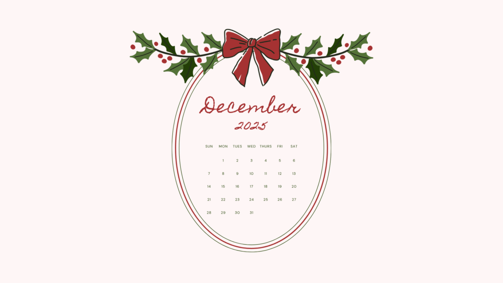 Neutral December Desktop Background 30 Free December 2025 Desktop Calendar Backgrounds (EASY DOWNLOAD)