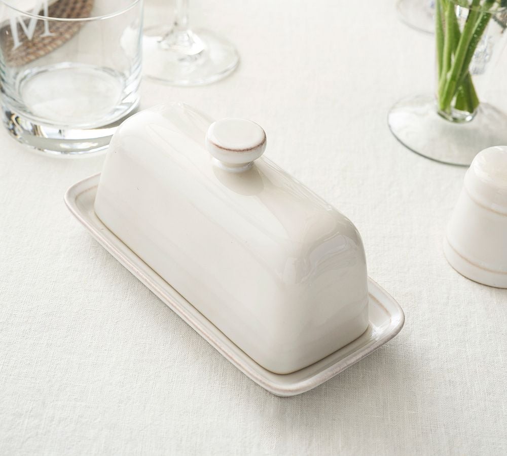 cambria stoneware butter dish neutral farmhouse kitchen gift idea 2025
