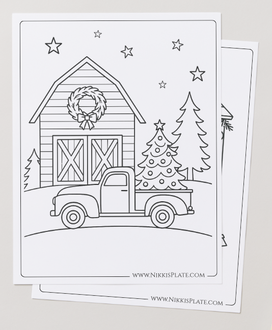 Discover 15 FREE Farmhouse Christmas coloring pages perfect for kids and adults! Download cozy barn scenes, farm animals, festive ornaments, and rustic holiday printables to enjoy all season long.