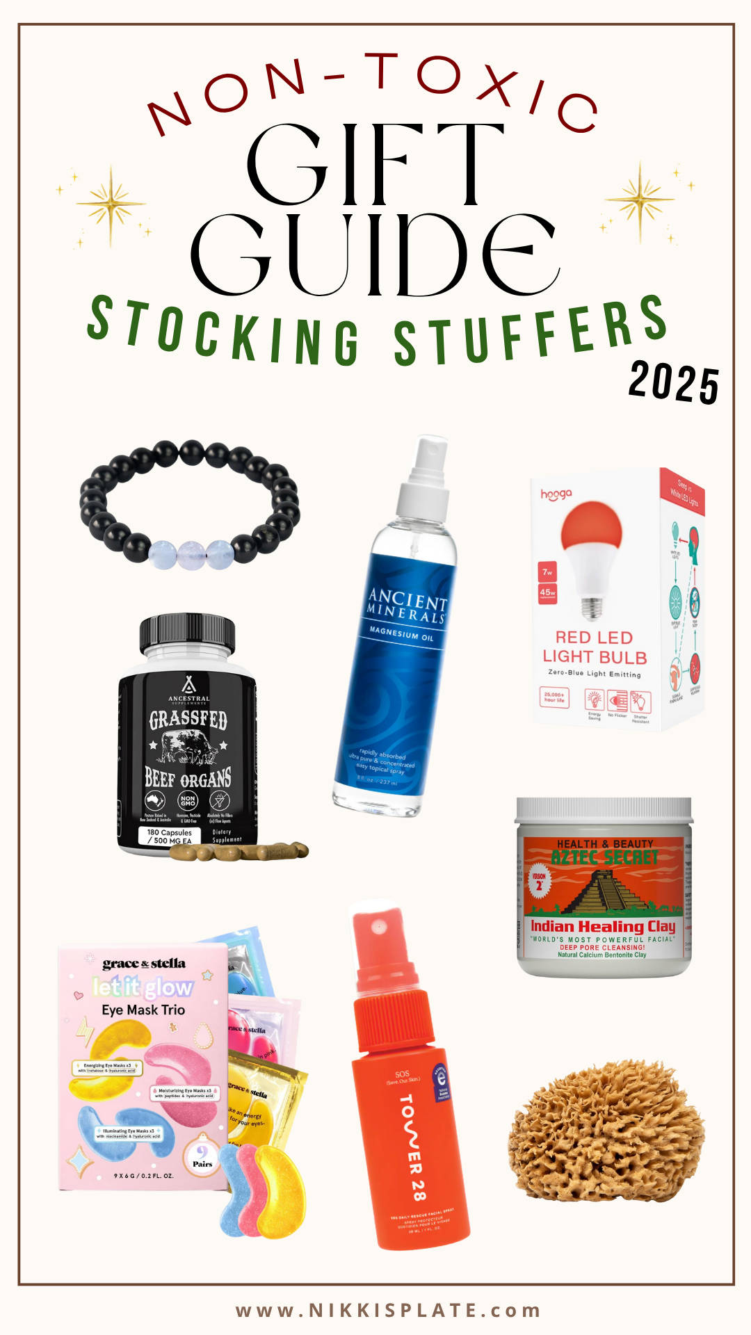 Looking for thoughtful gifts that are good for people and the planet? This Non-Toxic Gift Guide stocking stuffers for 2025 shares clean, eco-friendly ideas for her, him, kids, and the home - all safe, stylish, and sustainable.