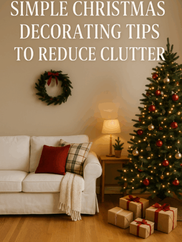 Get your home holiday-ready without the chaos. Discover simple Christmas decorating tips to reduce clutter, maximize space, and create a cozy, festive atmosphere. From the “1-in, 1-out” rule to warm lighting and guest-ready zones, these easy ideas help you enjoy a calm, beautifully decorated Christmas season.