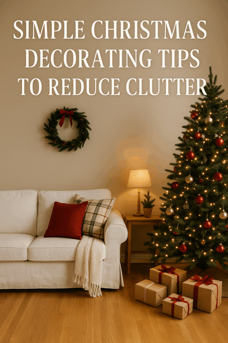 Get your home holiday-ready without the chaos. Discover simple Christmas decorating tips to reduce clutter, maximize space, and create a cozy, festive atmosphere. From the 
