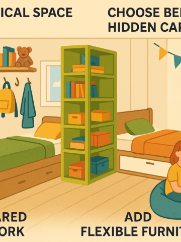 Create a spacious, functional kids’ room—even in a small UK home. Discover clever storage ideas, smart layouts, flexible furniture and space-saving beds that help your child sleep, play and learn without feeling cramped—perfect inspiration for parents designing compact bedrooms.
