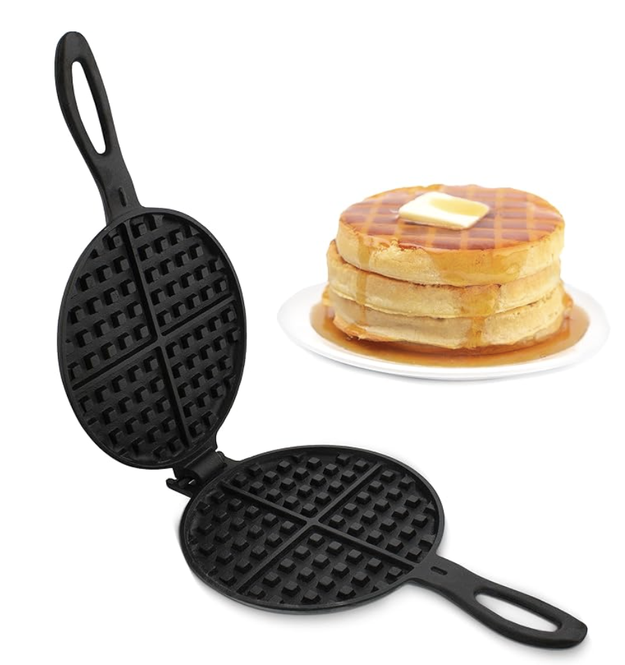 cast iron waffle maker non-toxic cookware gift eco-friendly kitchen essential for healthy cooking