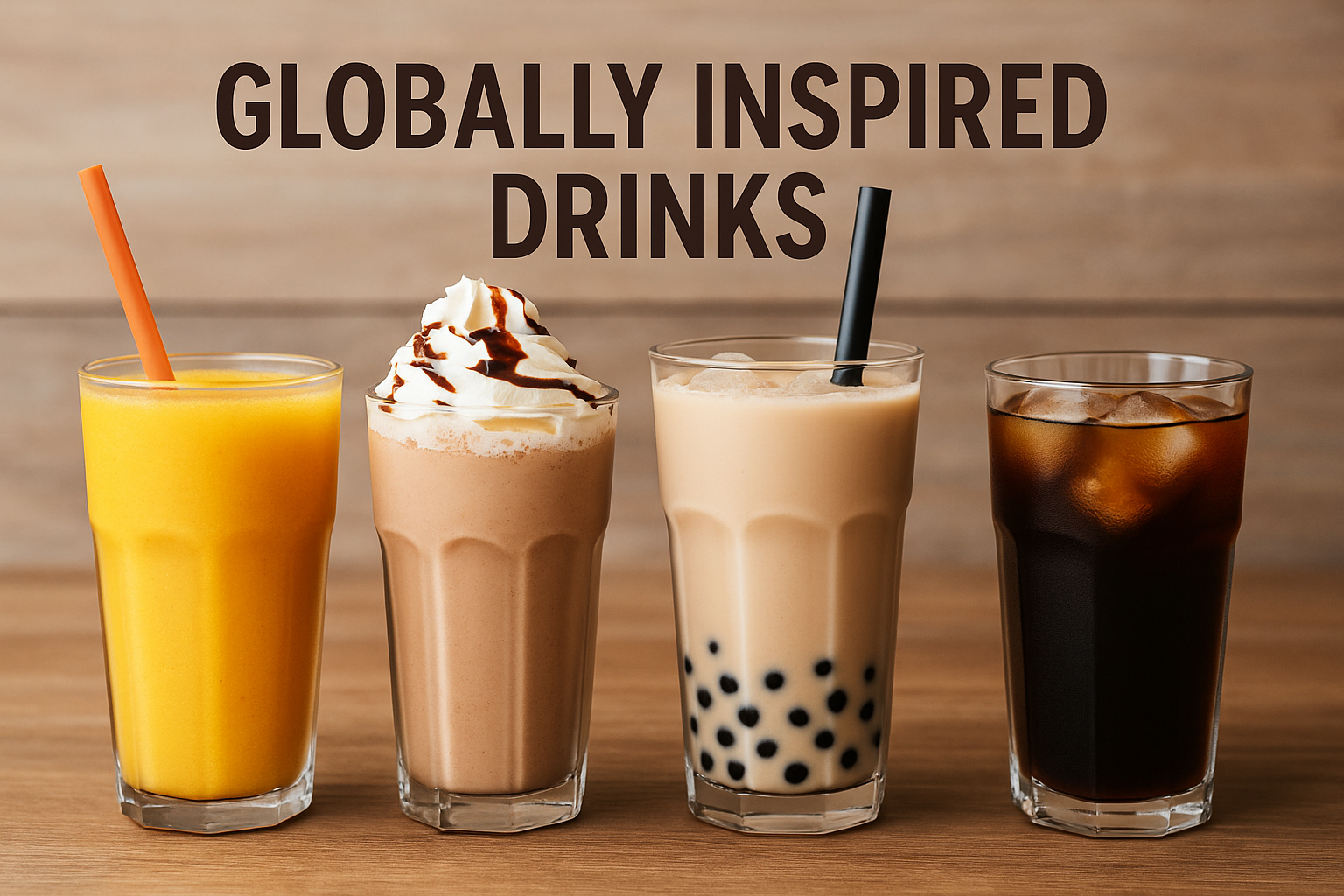 From smoothies and milkshakes to coffee and boba tea, explore how globally inspired drinks blend culture, tradition, and creativity into the beverages we love today.