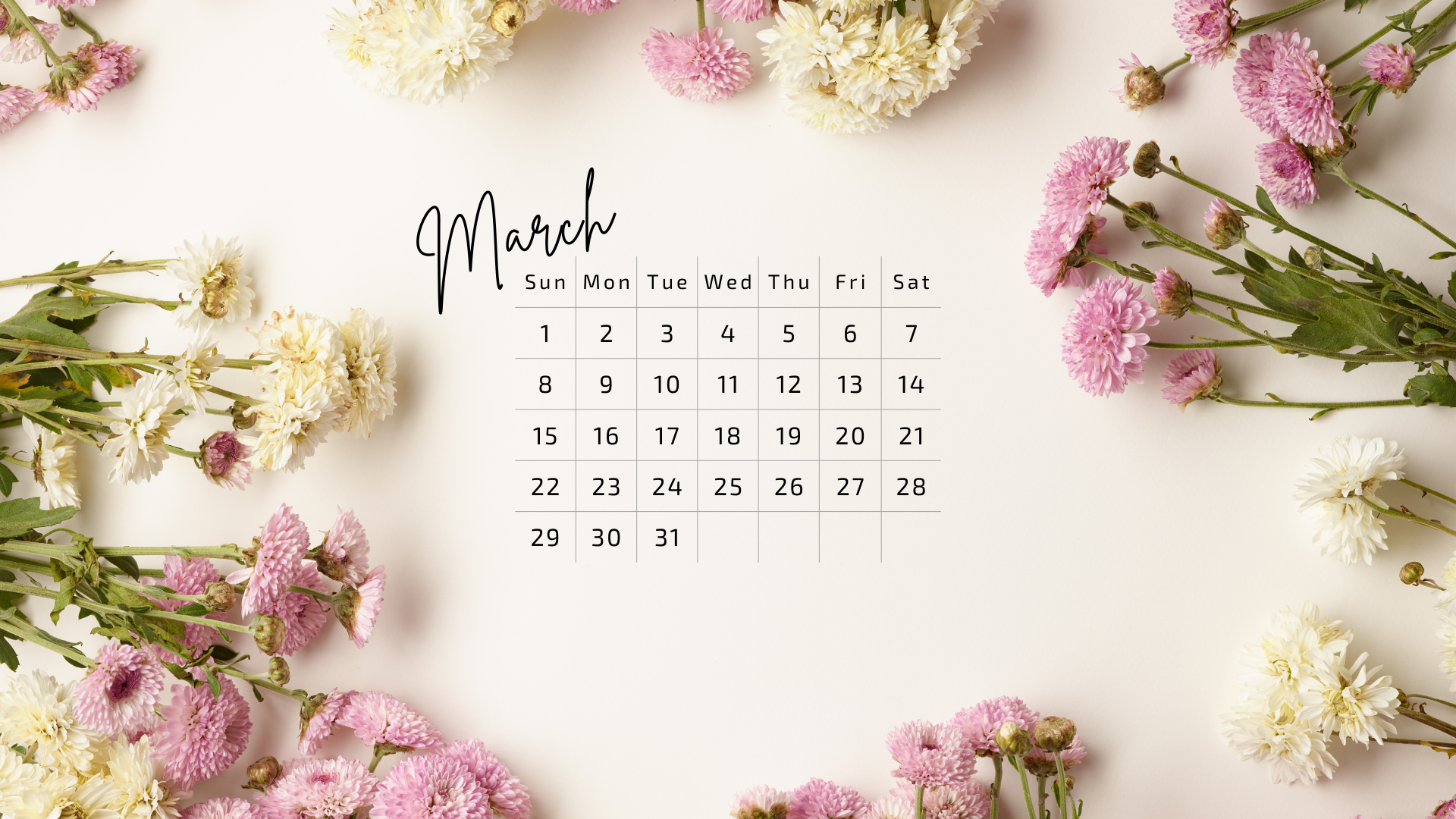 Free March Desktop Calendar Backgrounds (EASY DOWNLOAD) Free March Desktop Calendar Backgrounds (EASY DOWNLOAD)