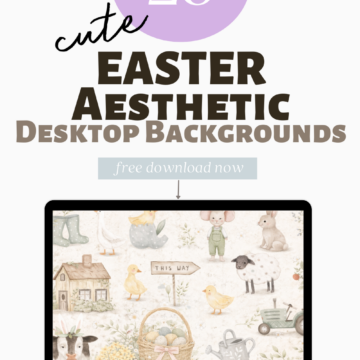 Looking for the cutest Easter desktop wallpapers? I've rounded up 25 free Easter desktop backgrounds that are soft, aesthetic, and perfect for spring. From pastel florals to sweet bunny designs, there's something for every style.