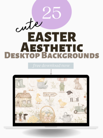 Looking for the cutest Easter desktop wallpapers? I’ve rounded up 25 free Easter desktop backgrounds that are soft, aesthetic, and perfect for spring. From pastel florals to sweet bunny designs, there’s something for every style.