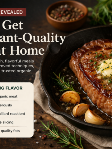 how to achieve restaurant-quality flavor at home with chef techniques and organic ingredients