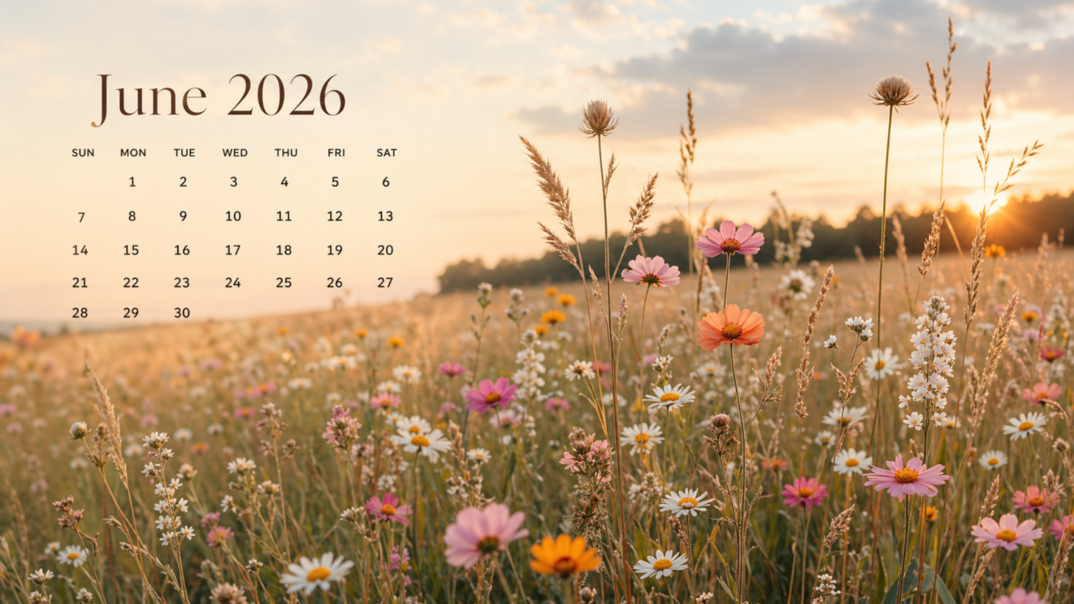 Desktop Screen June 30 Free June 2026 Desktop Calendar Backgrounds (EASY DOWNLOAD)