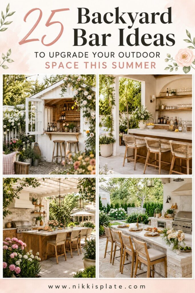 25 Backyard Bar Ideas to Upgrade Your Outdoor Space This Summer